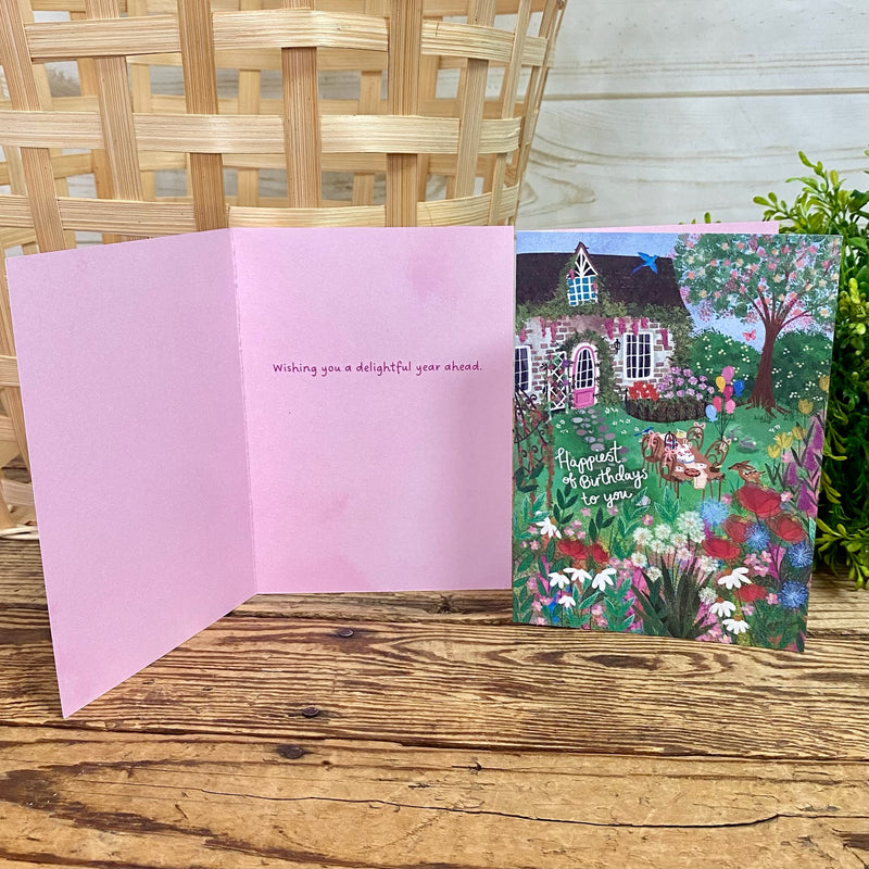 Garden Party Birthday Card