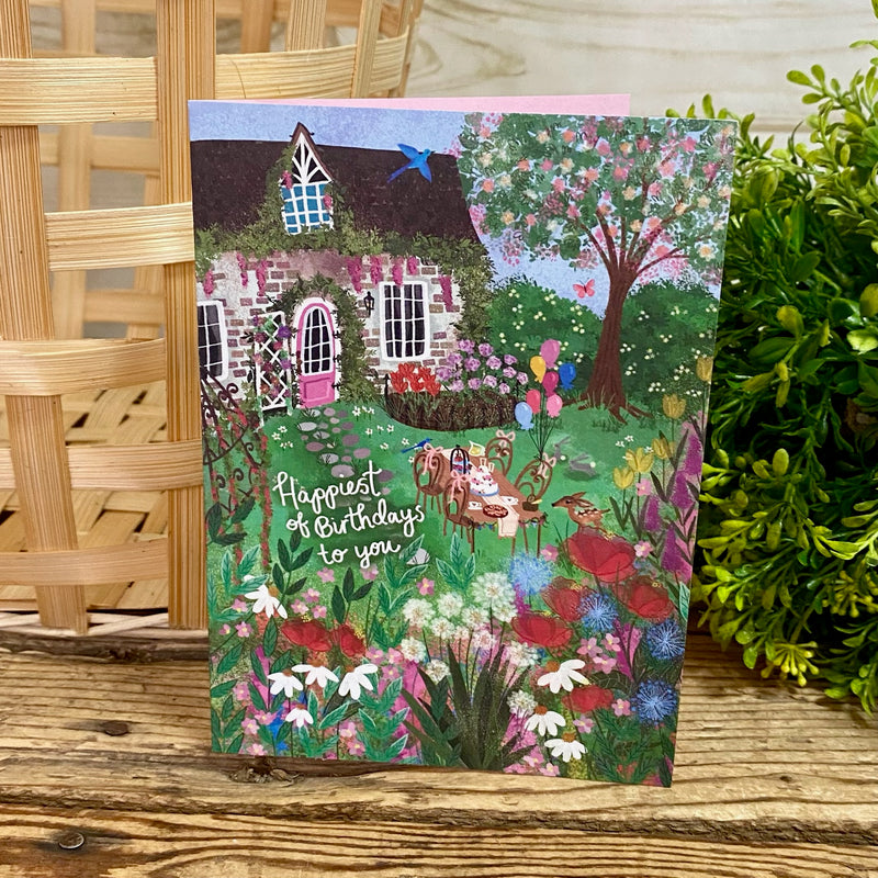Garden Party Birthday Card