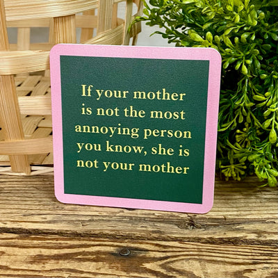 Drinks On Me Coasters With Funny Sayings