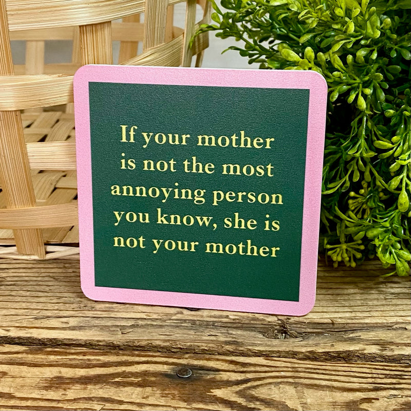 Drinks On Me Coasters With Funny Sayings