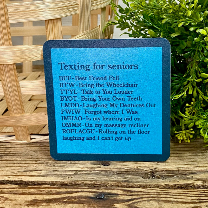 Drinks On Me Coasters With Funny Sayings