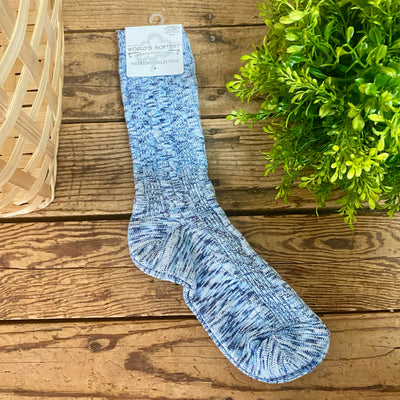 World's Softest Weekend Light Weight Cable Crew Socks