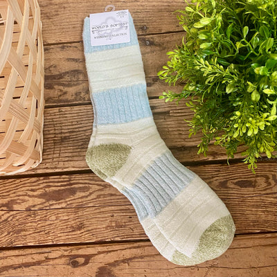World's Softest Weekend Patch Crew Socks