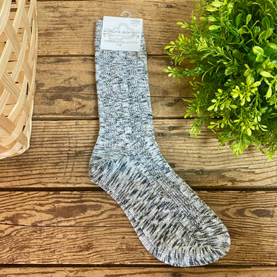 World's Softest Weekend Light Weight Cable Crew Socks