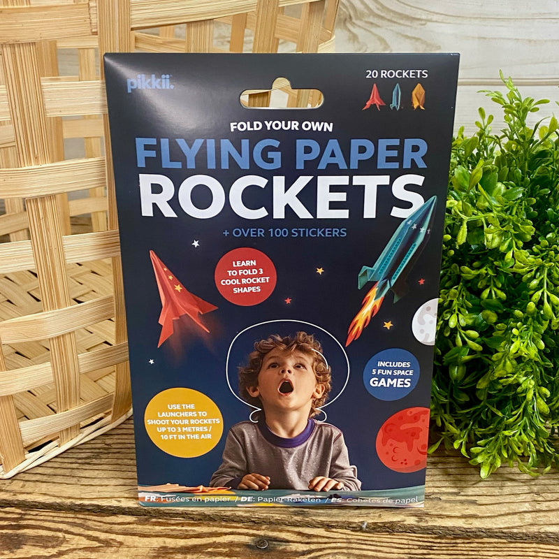 DIY Flying Paper Rockets