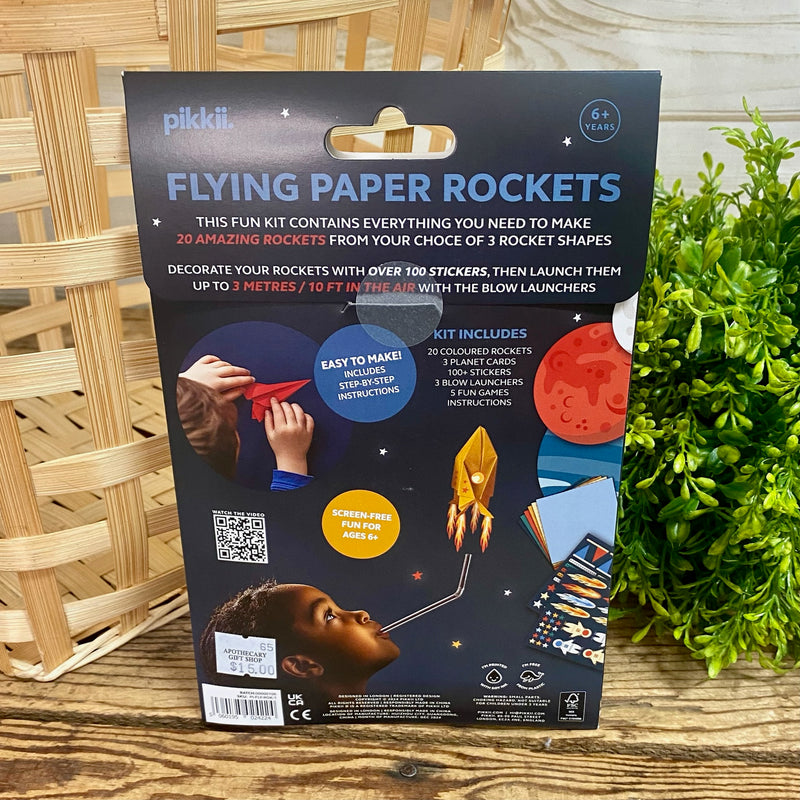 DIY Flying Paper Rockets