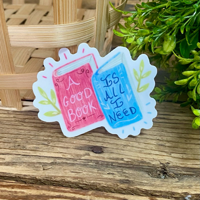 A Good Book Sticker