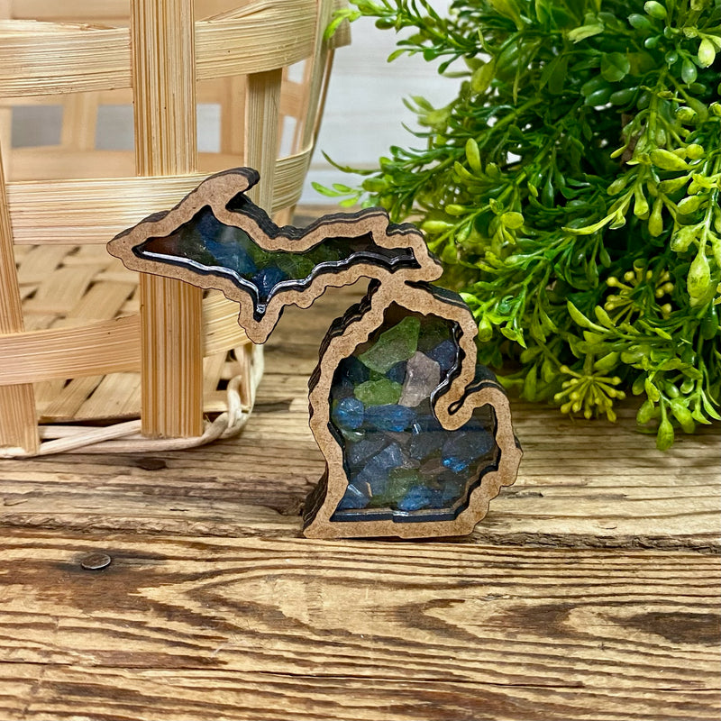 Michigan Beach Glass Magnet