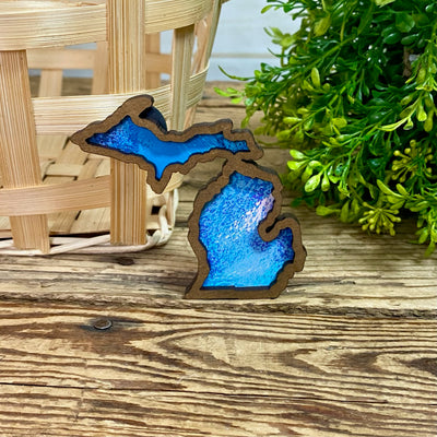 Watercolor Michigan Magnets