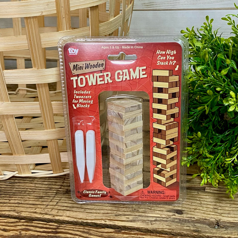 Mini Wooden Tower Game