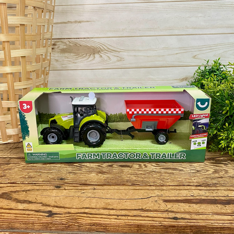 Farm Tractors with Trailer