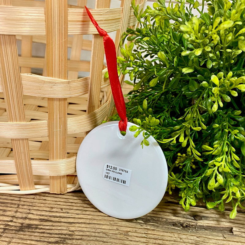 Custom Holland Tulip and Wooden Shoe Ornament