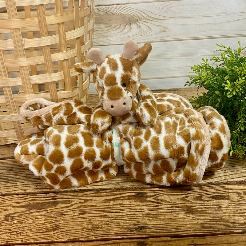 Bashful Giraffe Jellycat Blankie