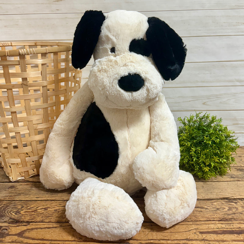 Bashful Black & Cream Puppy Jellycat - Apothecary Gift Shop