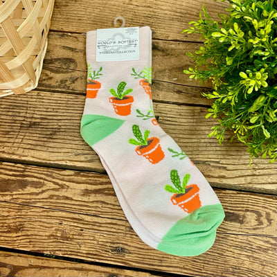 World's Softest Weekend Garden Mini Crew Socks