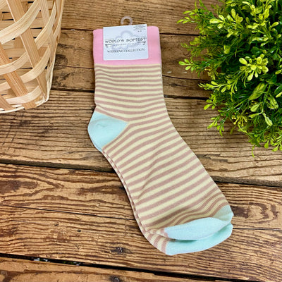 World's Softest Weekend Garden Mini Crew Socks
