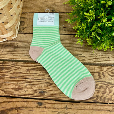World's Softest Weekend Garden Mini Crew Socks