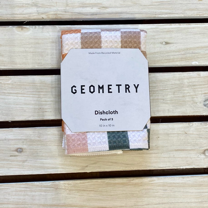 Geometry Dish Cloths 3 Pack