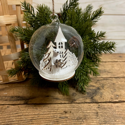 Snow Globe Bear Ornament