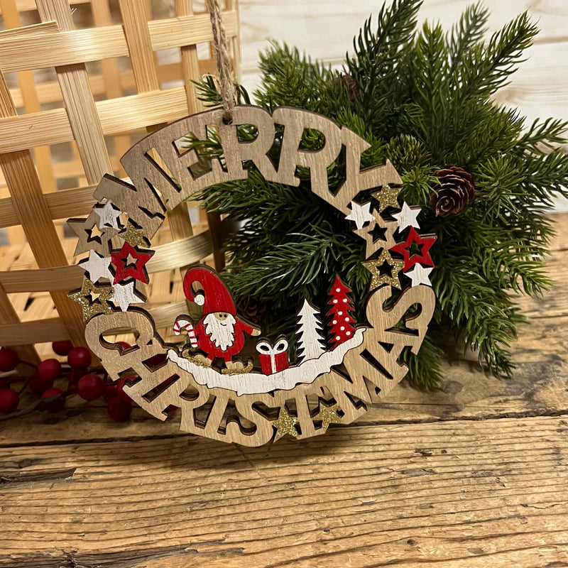 Mini Merry Wreath Ornament