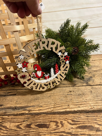 Mini Merry Wreath Ornament