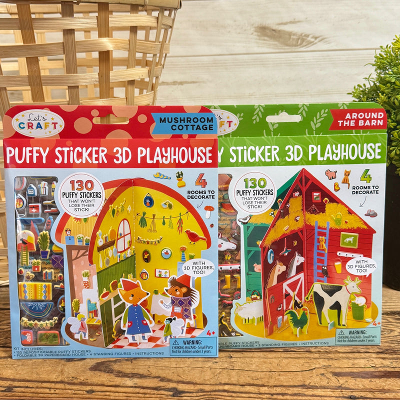 Puffy Sticker 3D Playhouse