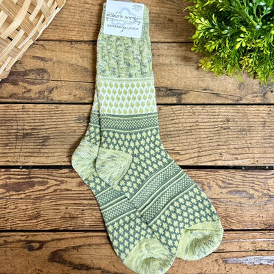 World's Softest Textured Gallery Crew Socks