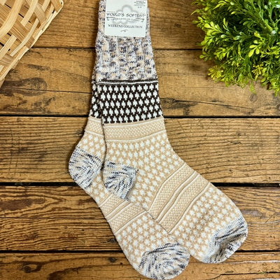 World's Softest Textured Gallery Crew Socks