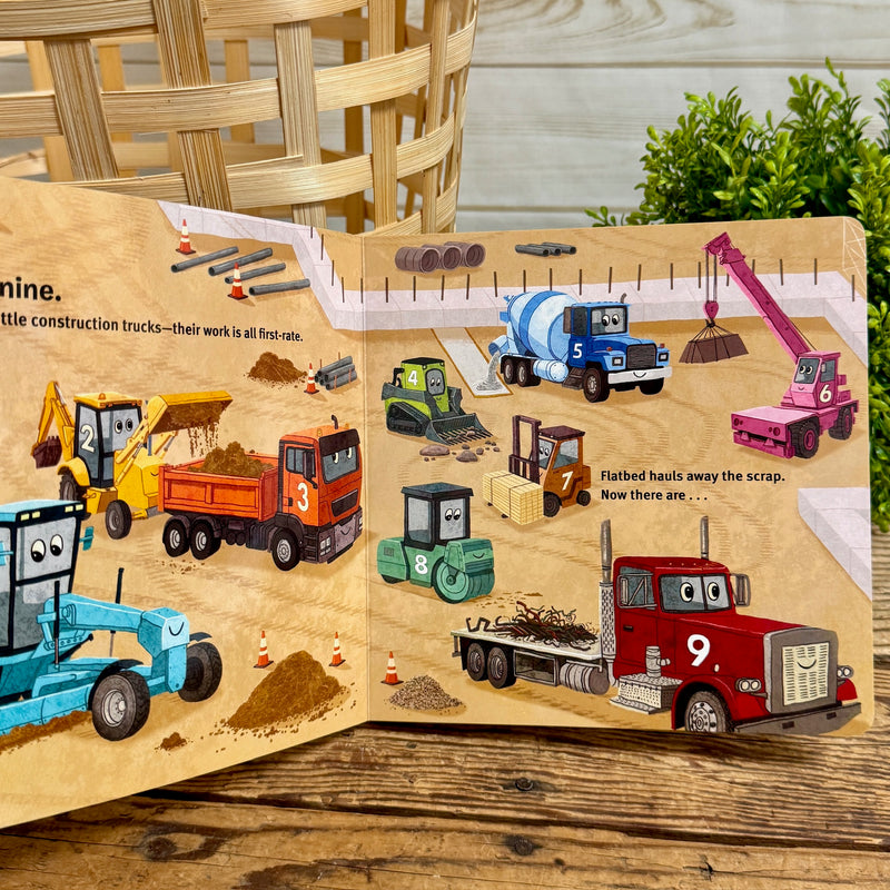 10 Little Construction Trucks Book