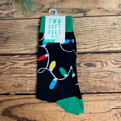 Woman's Crew Christmas Lights Socks