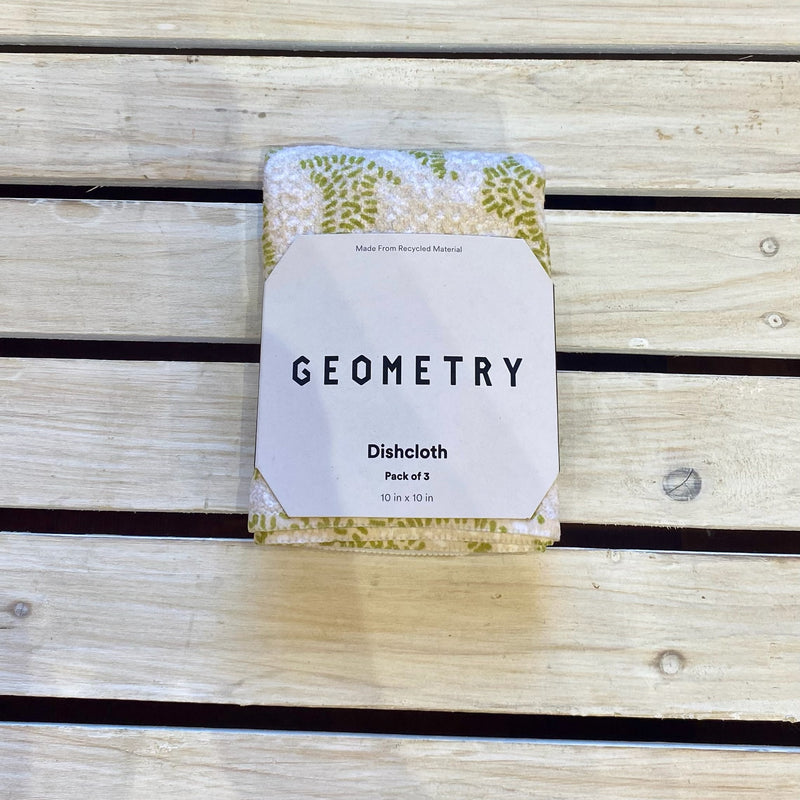 Geometry Dish Cloths 3 Pack