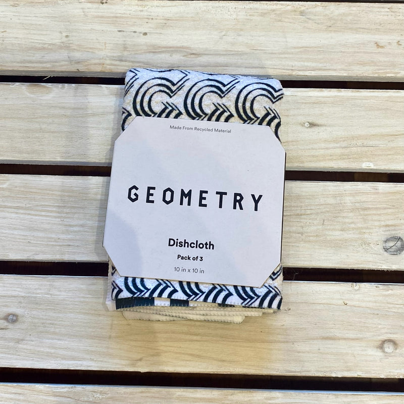 Geometry Dish Cloths 3 Pack