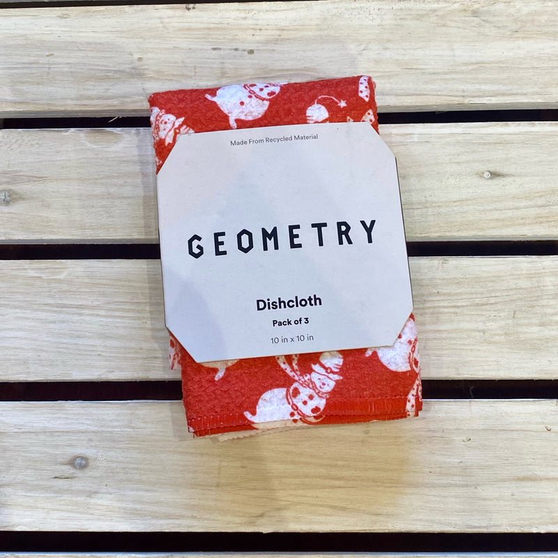 Geometry Dish Cloths 3 Pack