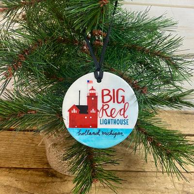 Big Red Lighthouse 2025 Ornament