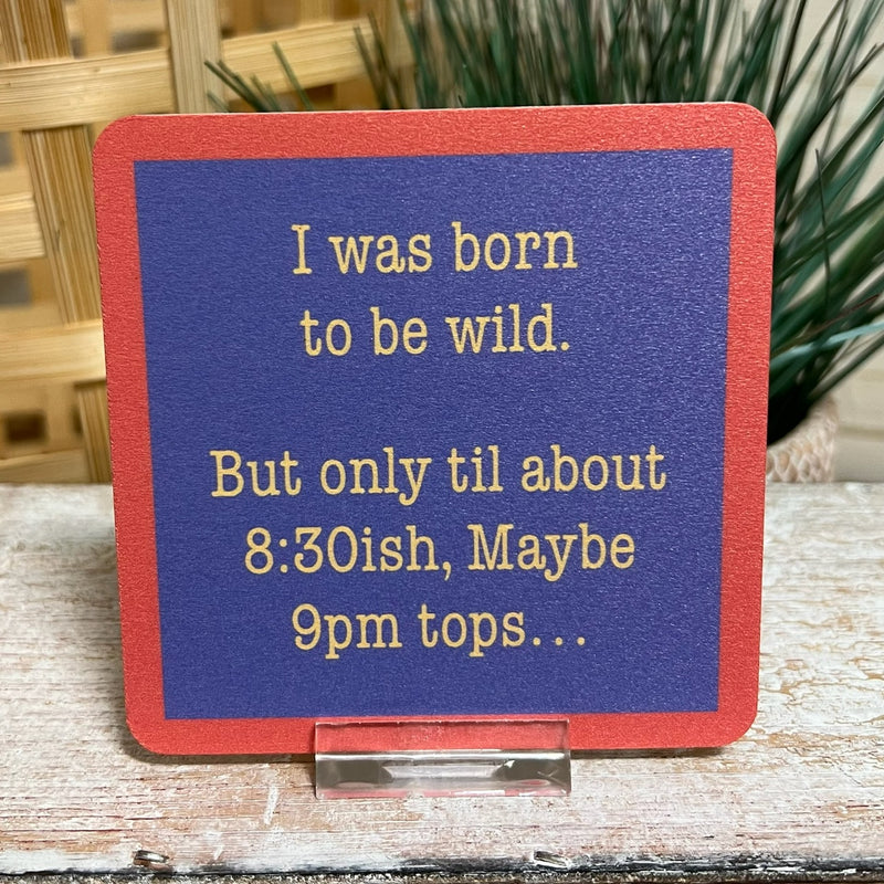 Drinks On Me Coasters With Funny Sayings