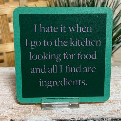 Drinks On Me Coasters With Funny Sayings