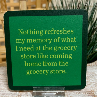 Drinks On Me Coasters With Funny Sayings