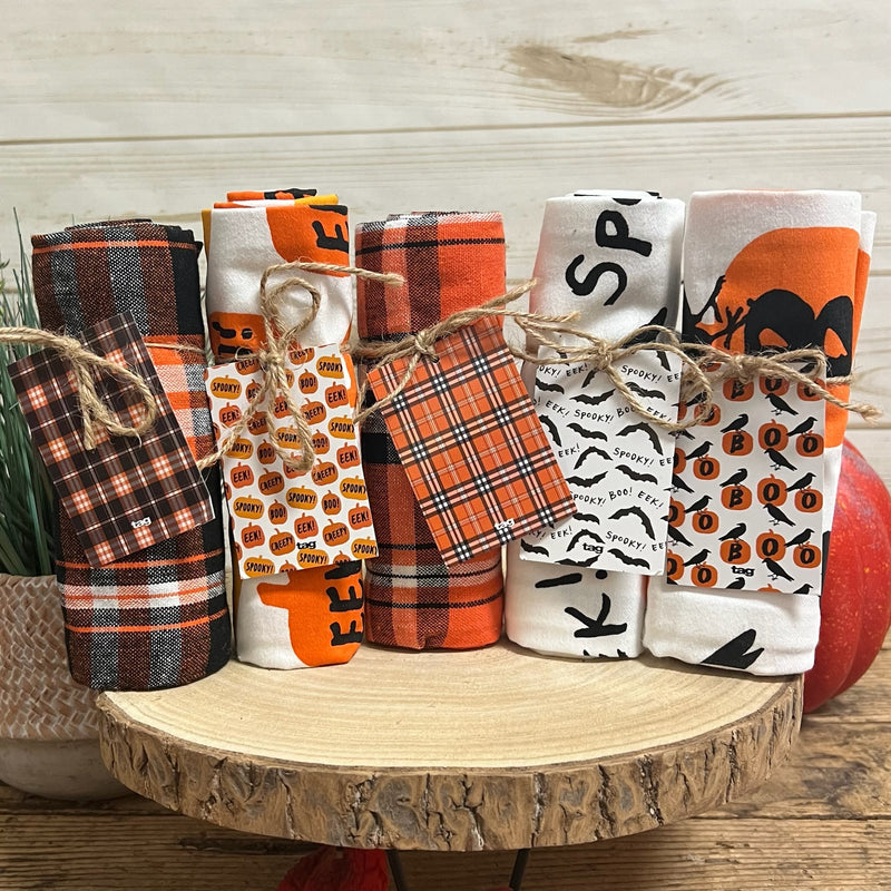 Halloween Pattern Dishtowels