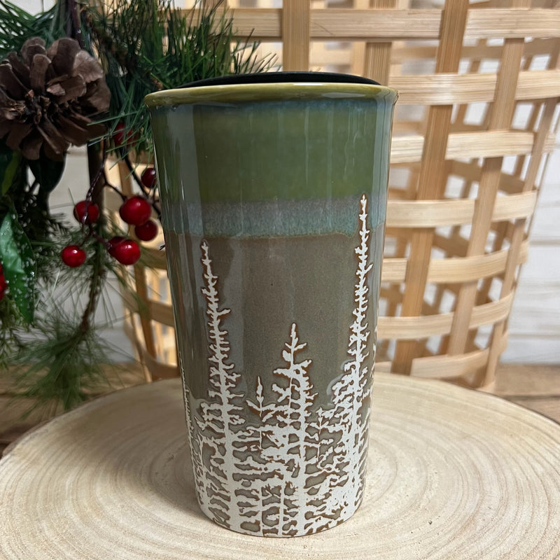 Wild Pine Trees Travel Mug