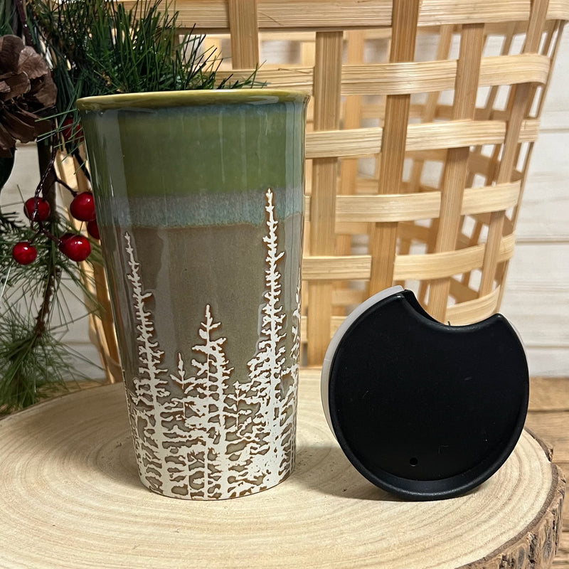 Wild Pine Trees Travel Mug