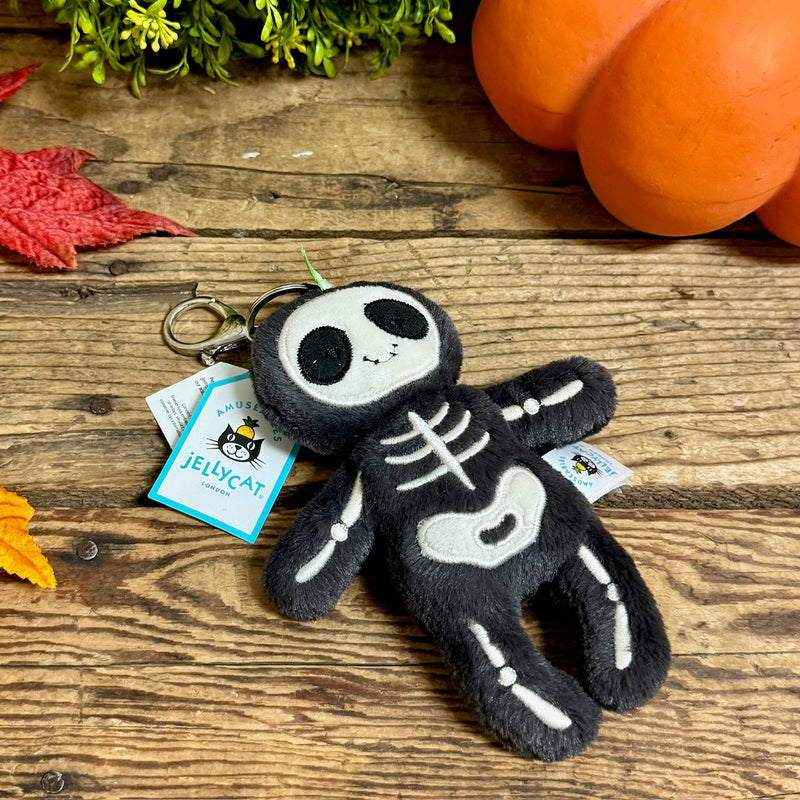 Skeleton Bob Jellycat Bag Charm