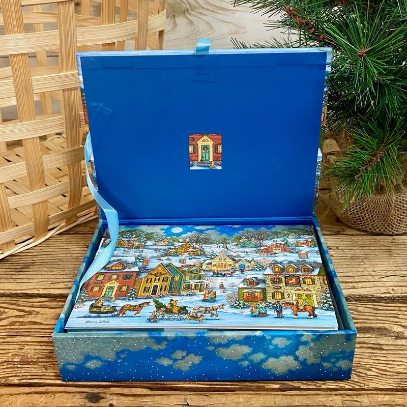 Festive Village Boxed Christmas Cards