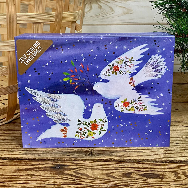 Doves In Flight Boxed Christmas Cards