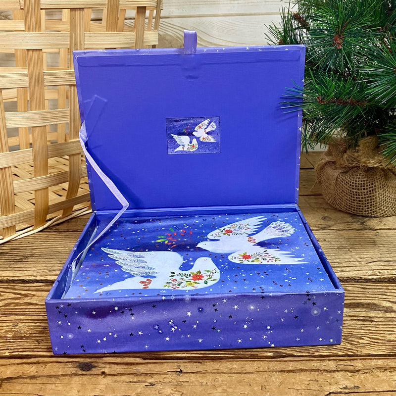 Doves In Flight Boxed Christmas Cards