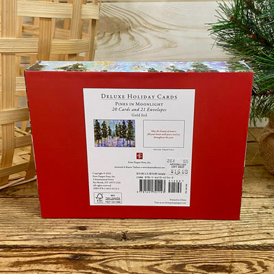 Pines In Moonlight Boxed Christmas Cards