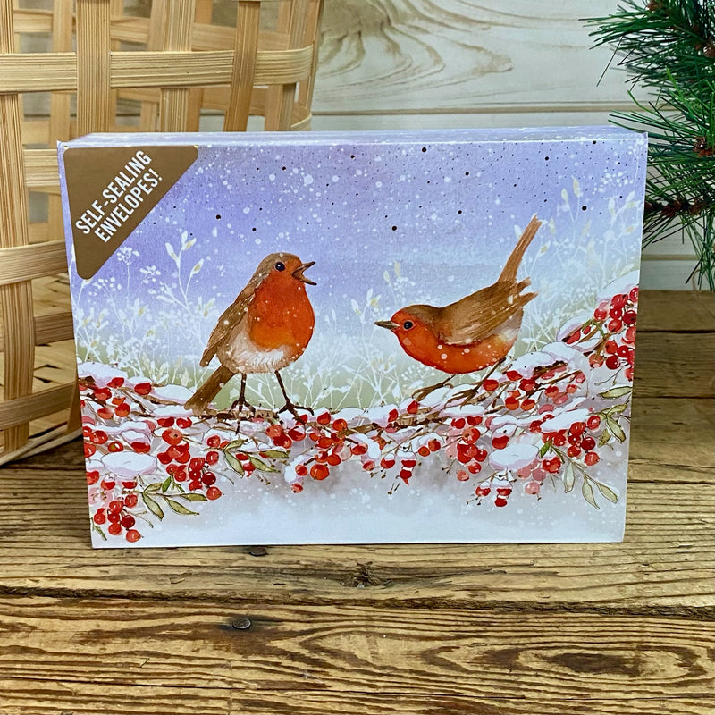 English Robins Boxed Christmas Cards