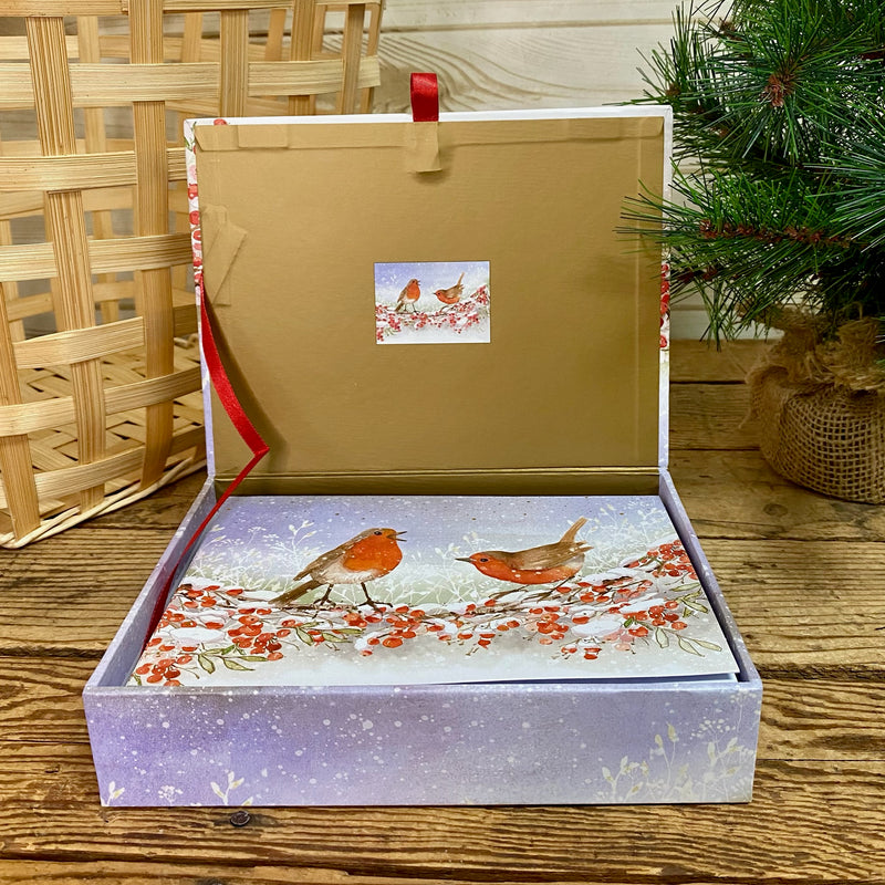 English Robins Boxed Christmas Cards