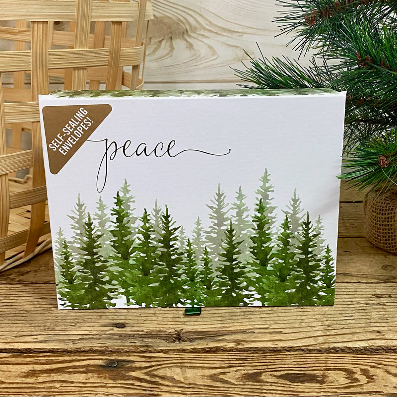 Winter Evergreens Boxed Christmas Cards
