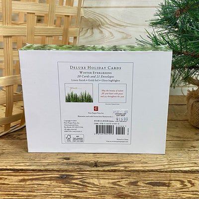 Winter Evergreens Boxed Christmas Cards