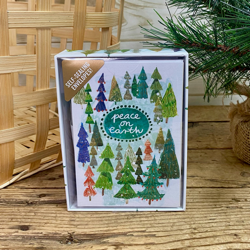 Festival Trees Boxed Christmas Cards